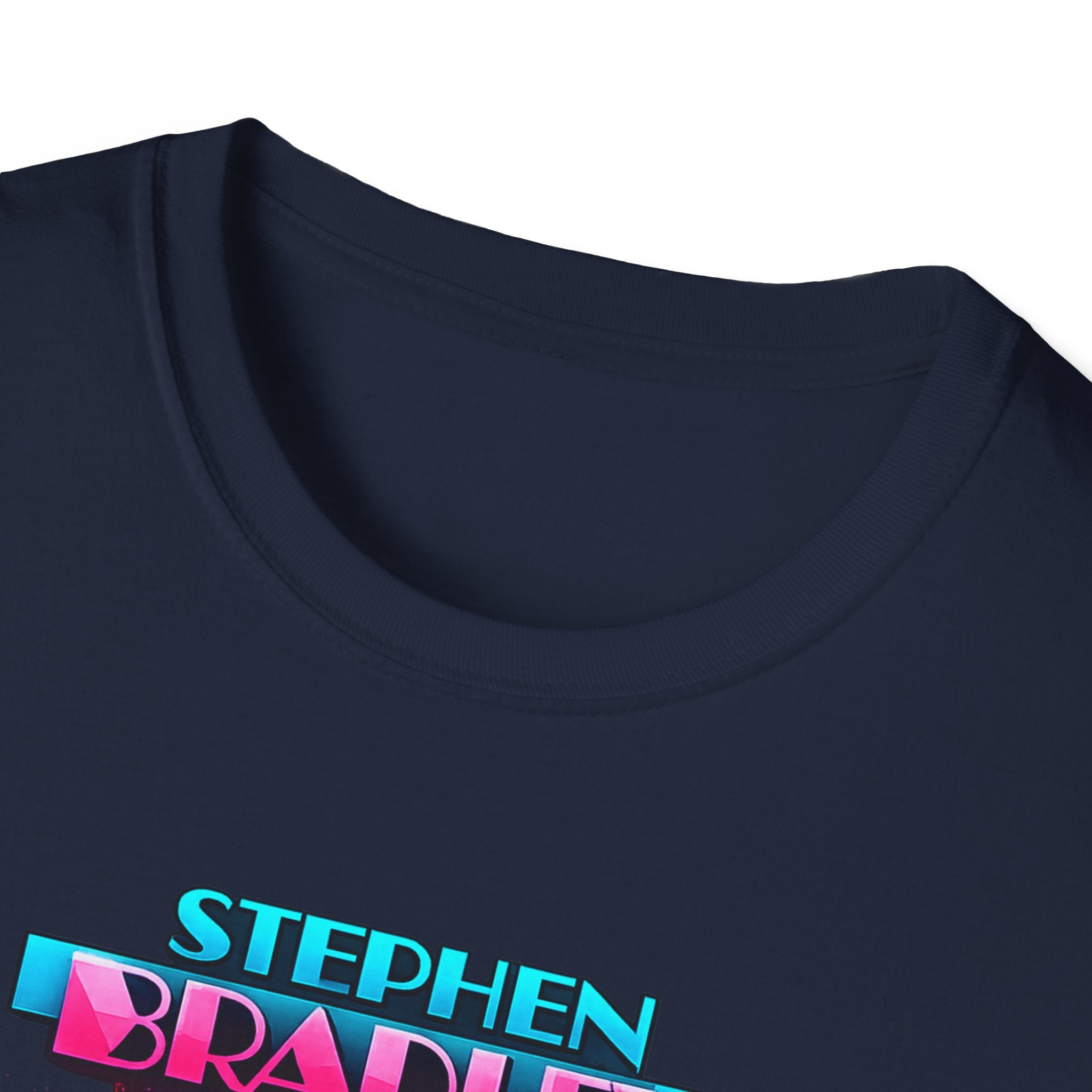 'Stuck in 1984' Neon Vaporwave Stephen Bradley t-shirt
