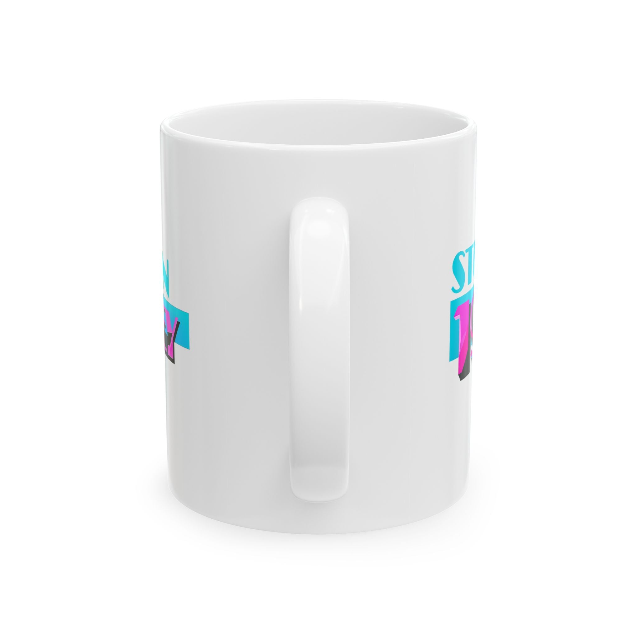 Stuck in 1984 'Miami Vice' coffee mug