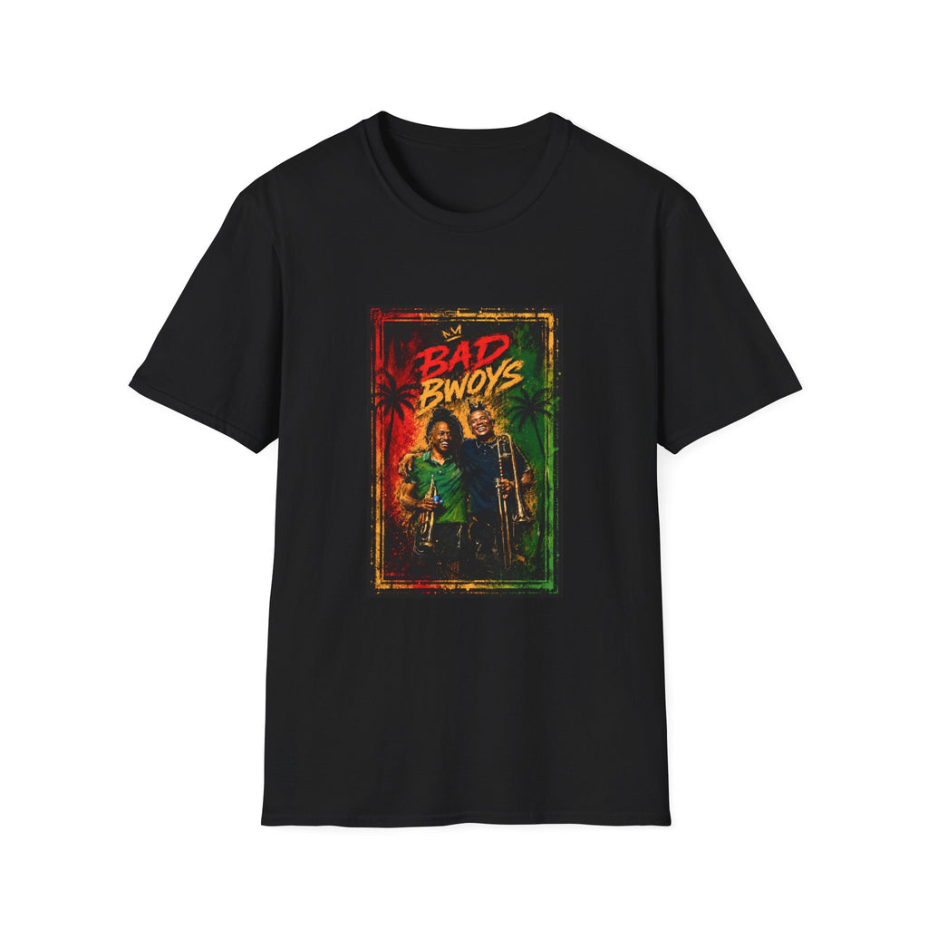 Bad Bwoys Graphic T-Shirt — Reggae Rasta Vibe Tee